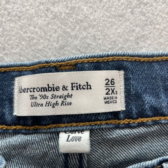 Abercrombie & Fitch Jeans 26 Extra Short Curve Love 90s Straight - Picture 3 of 6